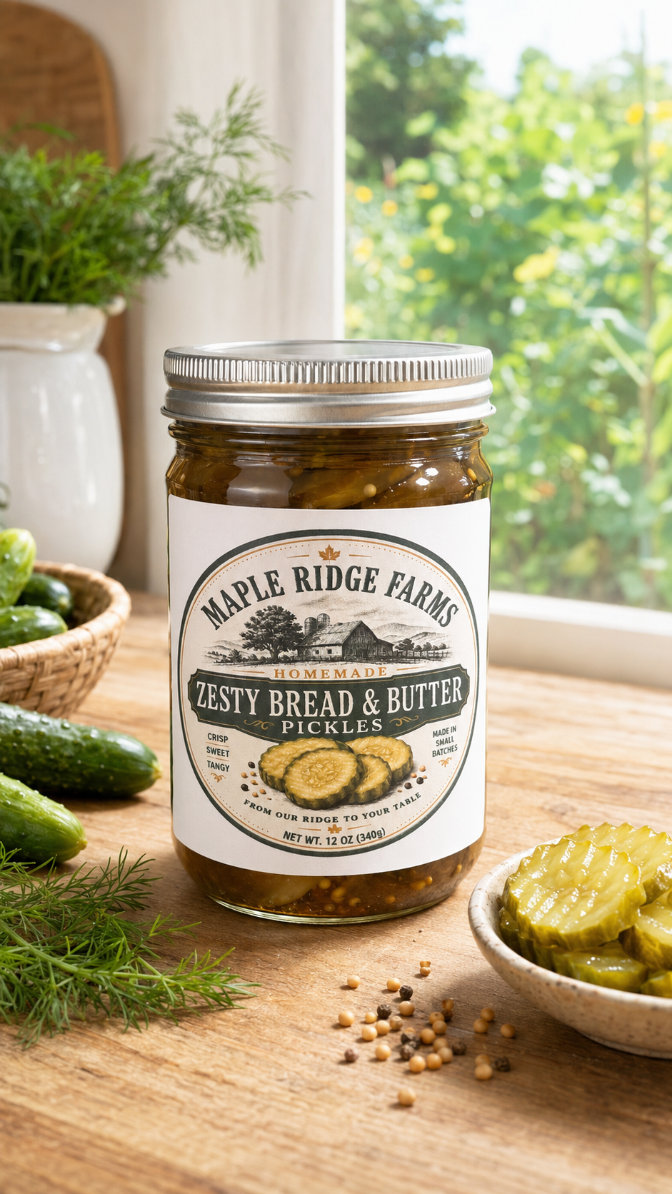 Zesty Bread and Butter Pickles