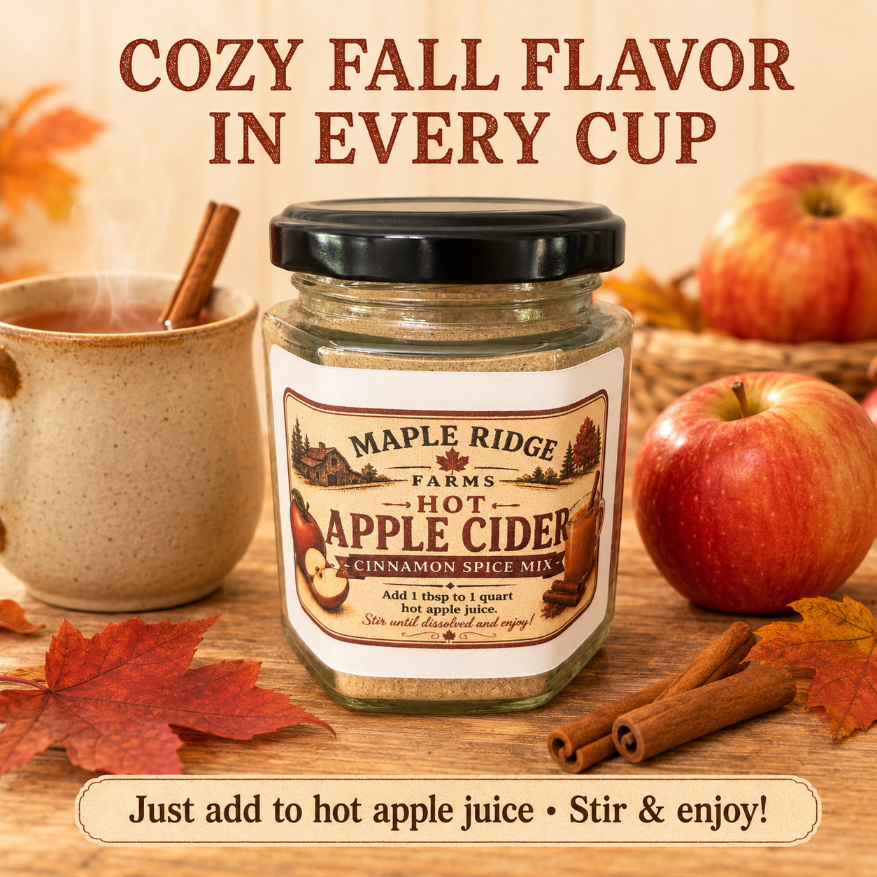 Hot Apple Cider Cinnamon Spice Mix