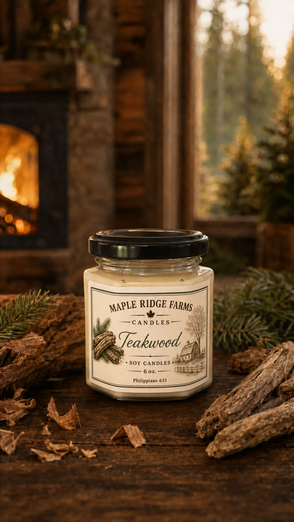 Teakwood Soy Candle